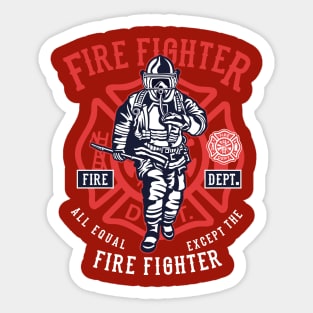 Fire Fighter Sticker